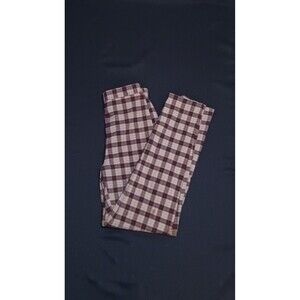 Brown and cream patterned pants